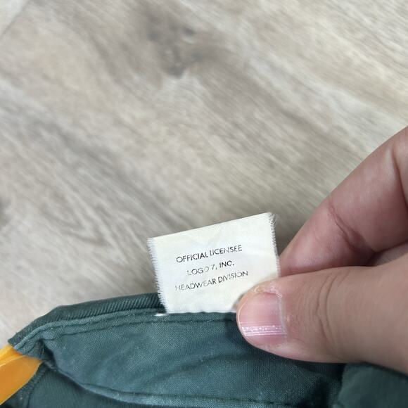 Vintage Green Bay Packers Hat Snapback NFL Football Logo 7 Green Yellow Cap - Picture 5 of 9